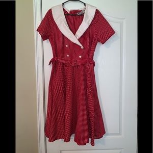 Hell Bunny Claudia 50’s pin up style dress